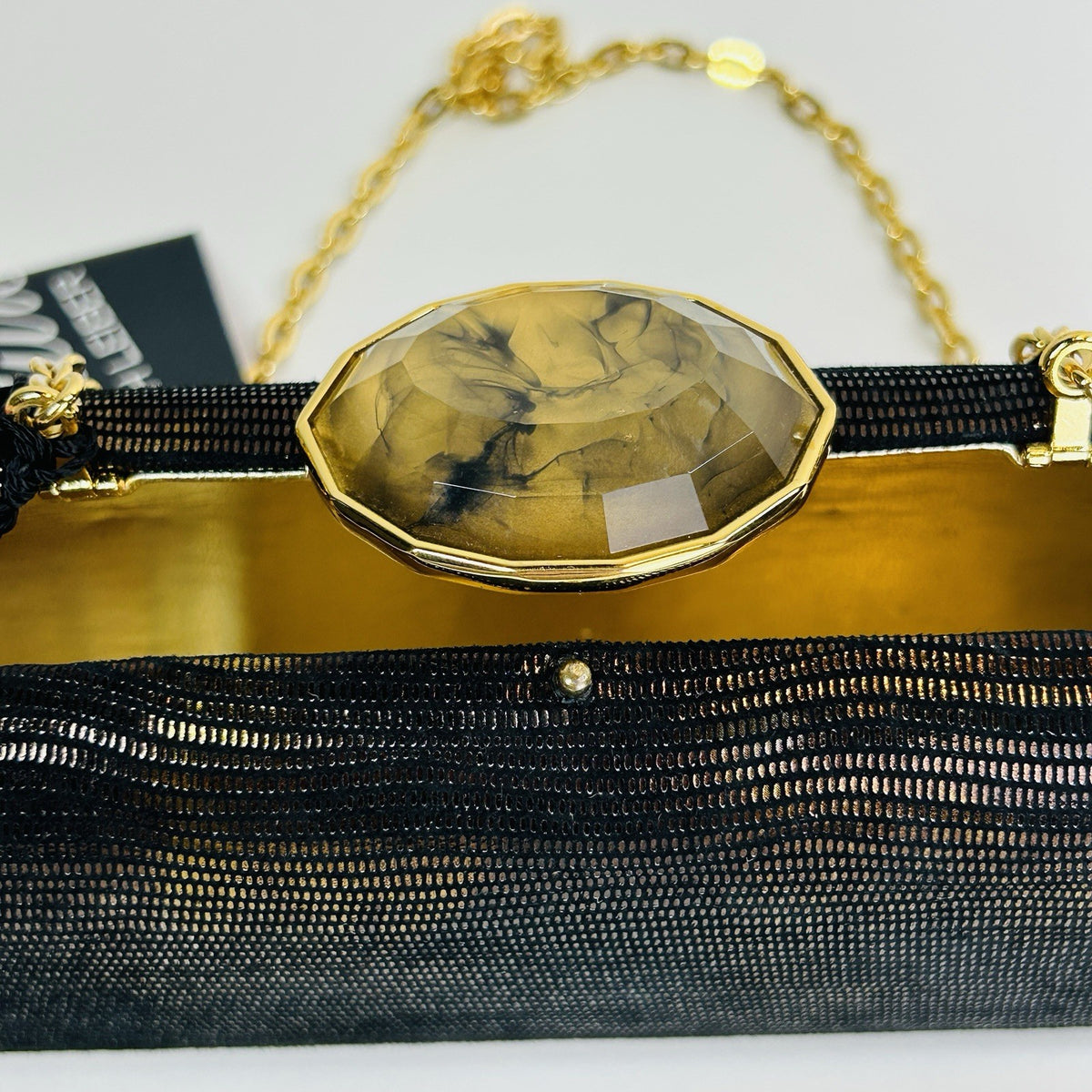 Judith Leiber Moire Classic Clutch Evening Bag
