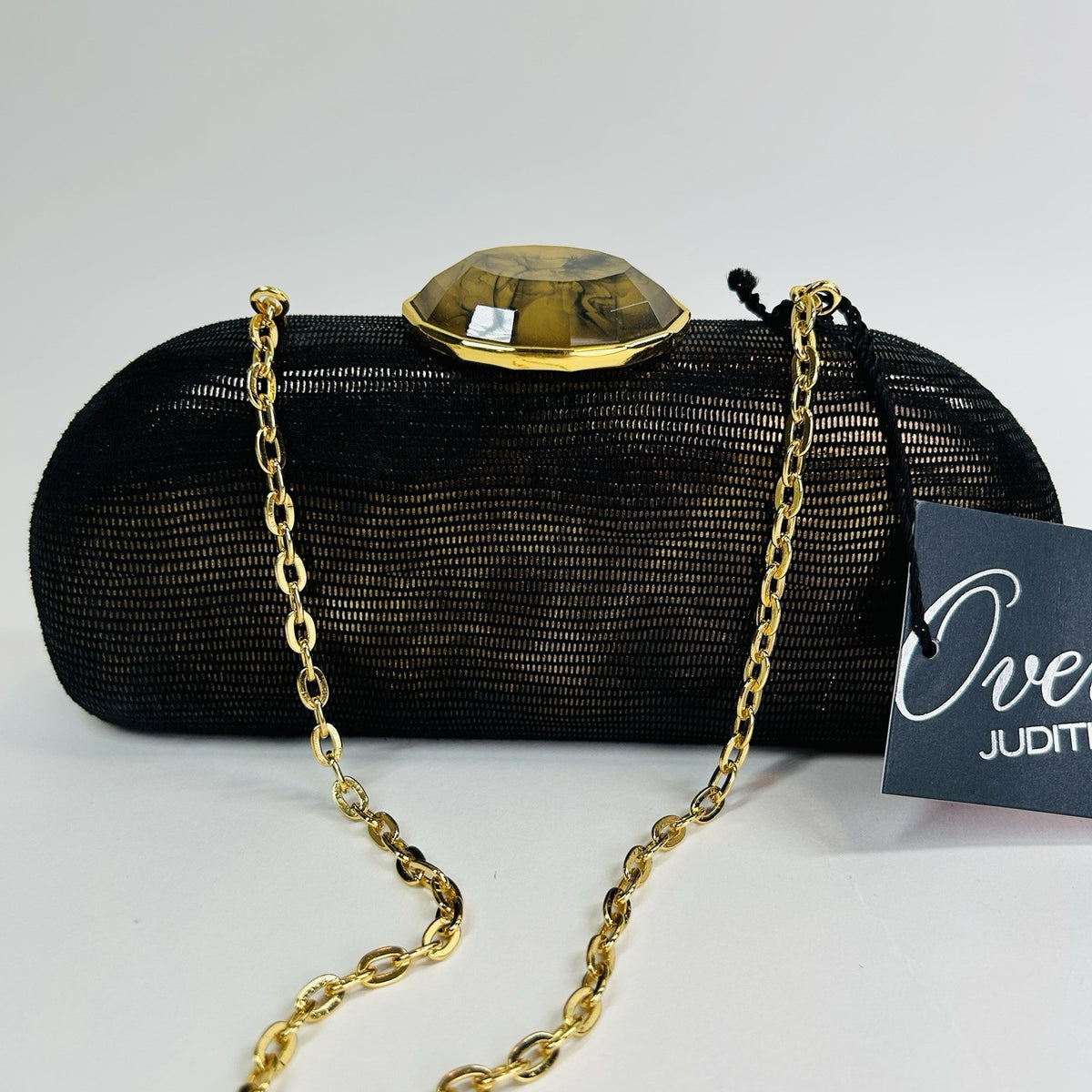 Judith Leiber Moire Classic Clutch Evening Bag