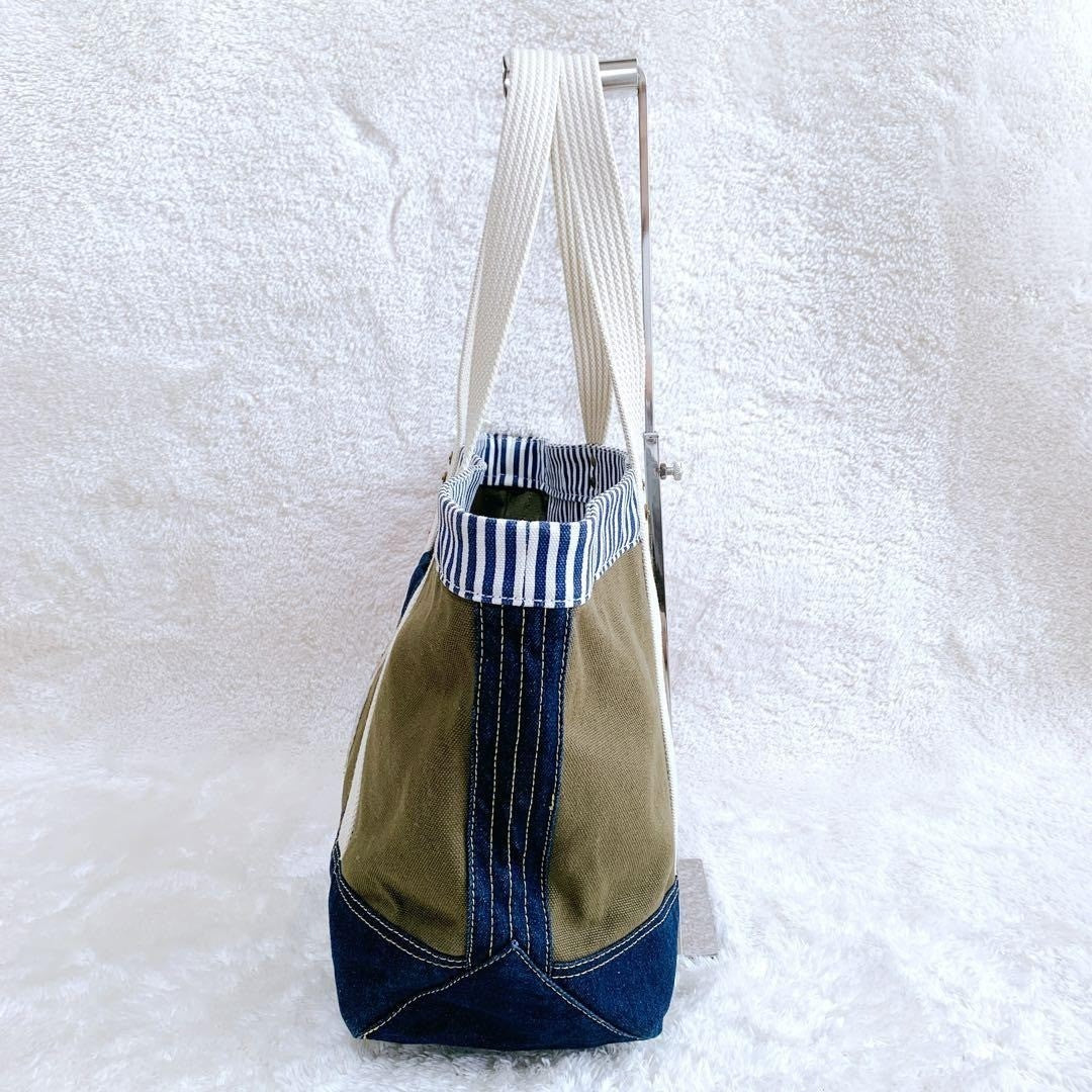 Polo Ralph Lauren Polo Bear Patchwork Denim Tote Bag, Indigo Canvas