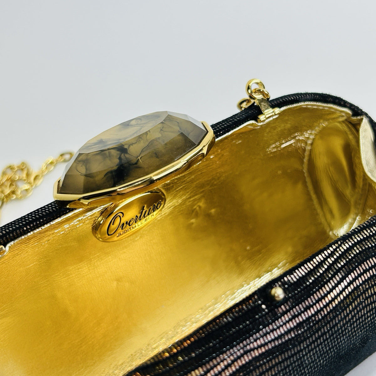 Judith Leiber Moire Classic Clutch Evening Bag