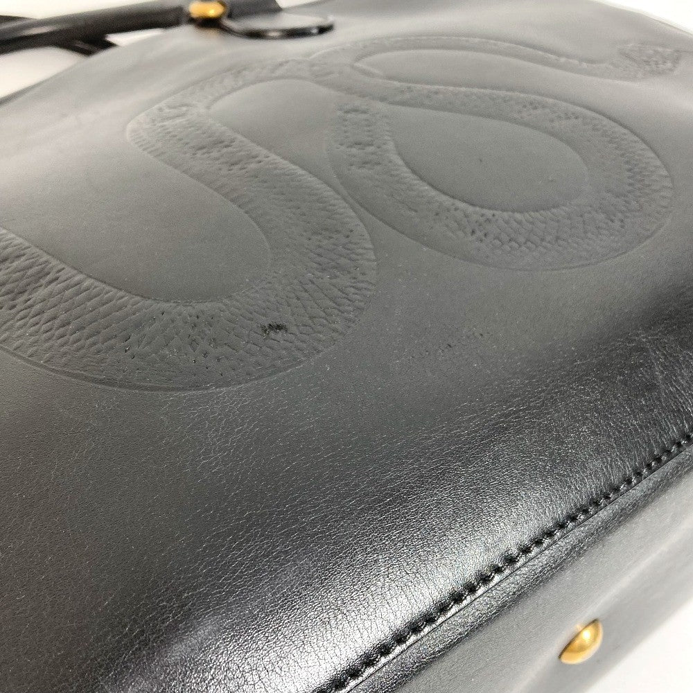 Gucci Black Leather Duffle Bag
