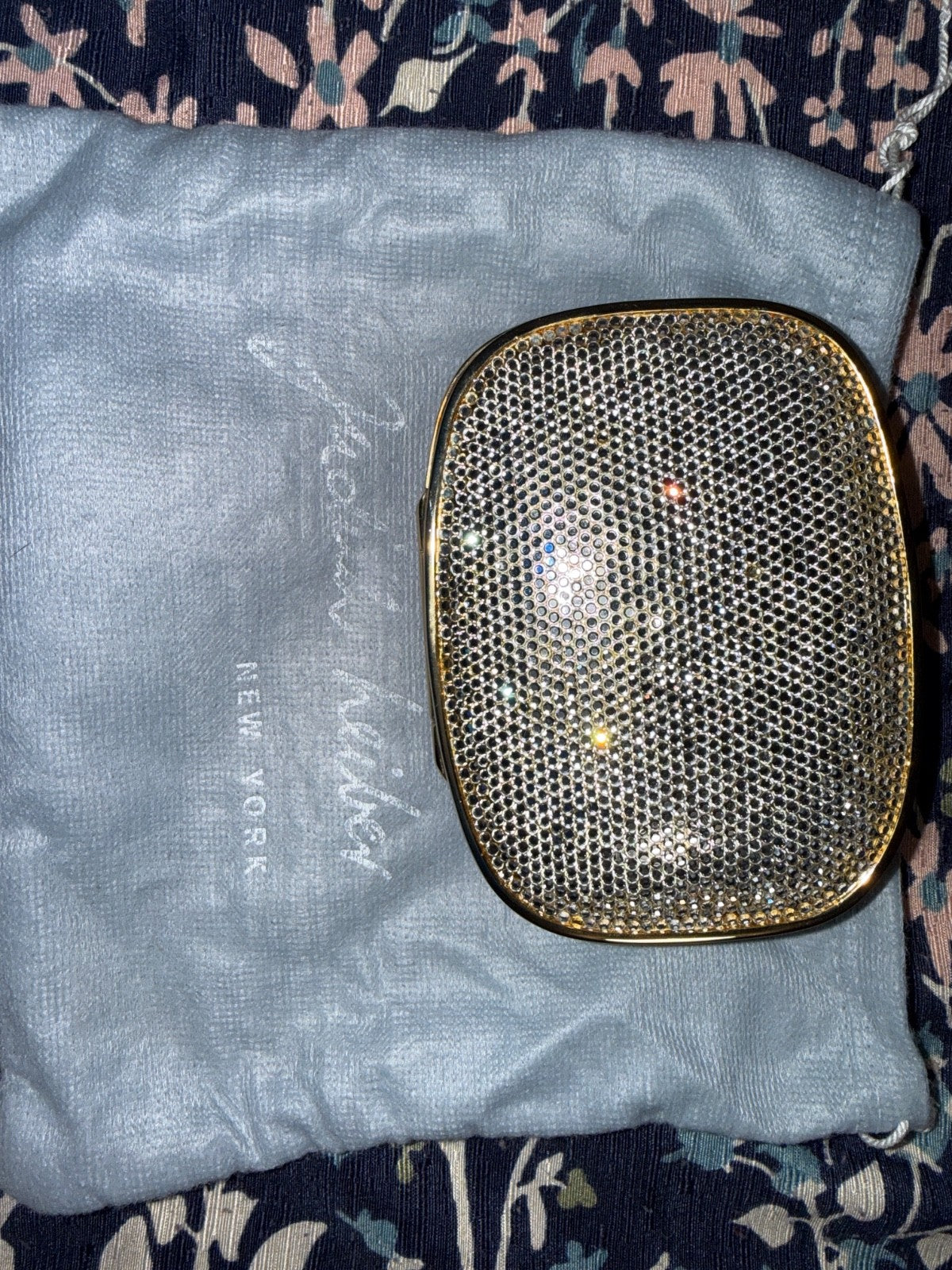 Judith Leiber Crystal Clutch, Gold Rhinestone