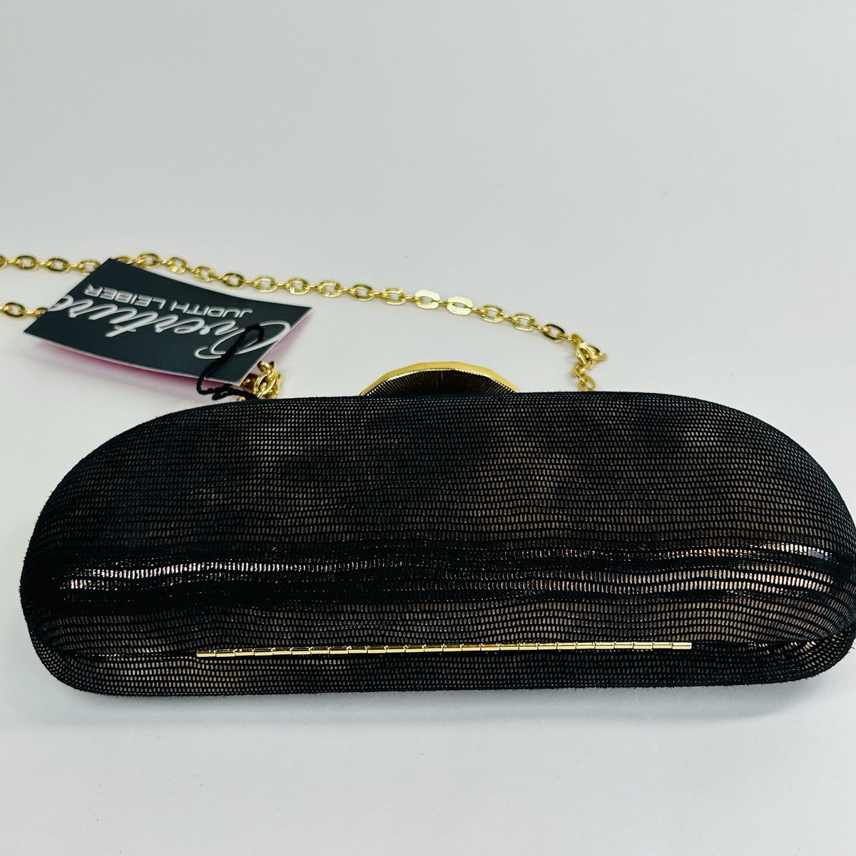 Judith Leiber Moire Classic Clutch Evening Bag