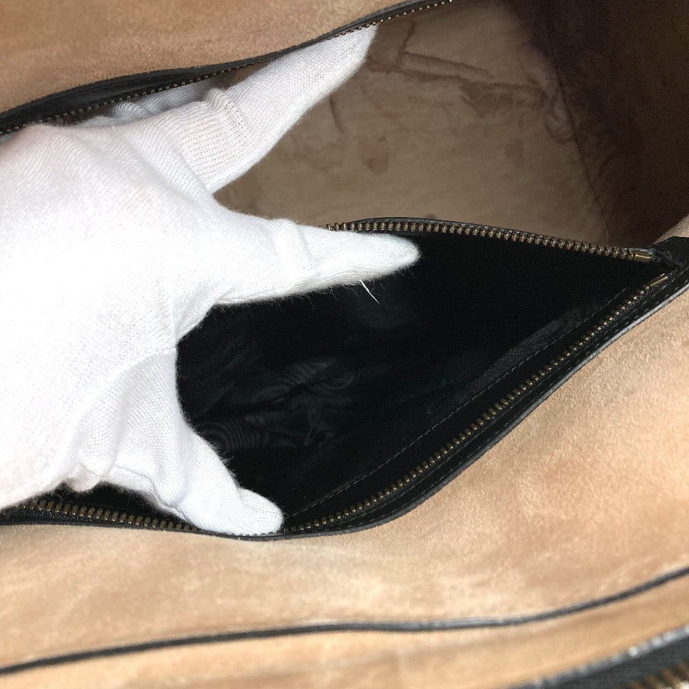 Gucci Black Leather Duffle Bag