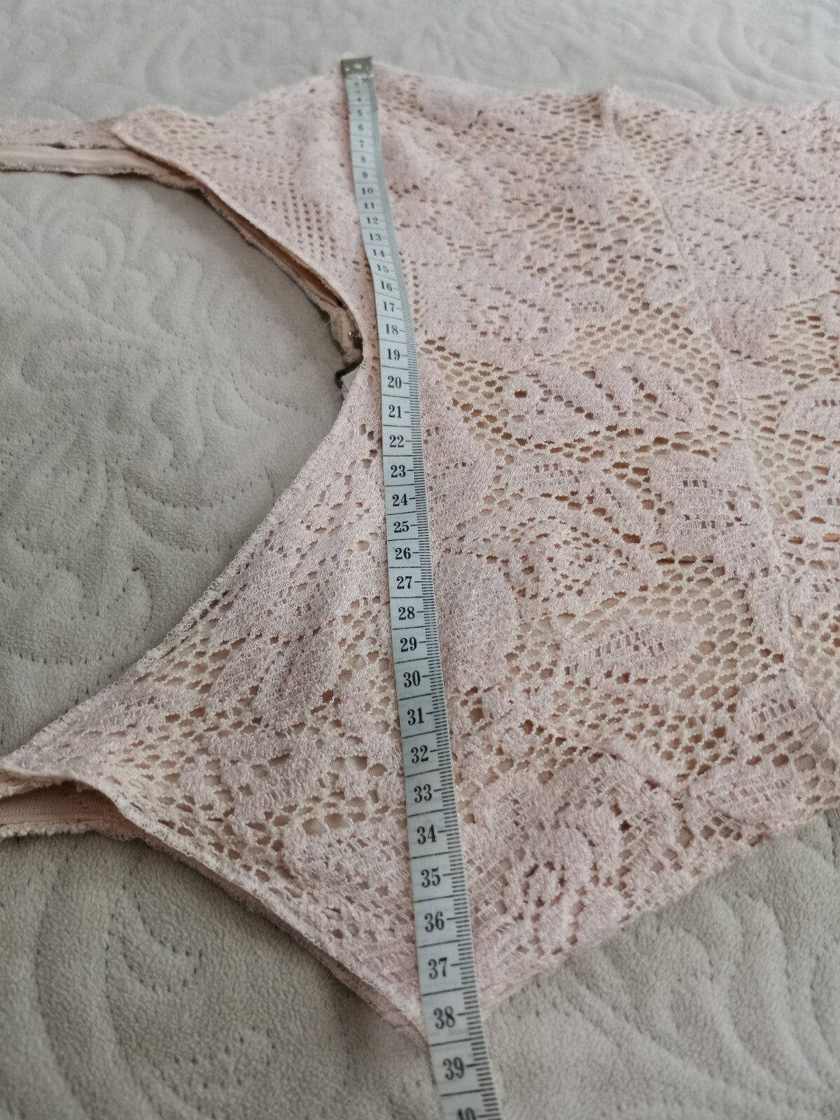 πUSπ Dolce&Gabbana vintage powder-pink lace dress IT 38