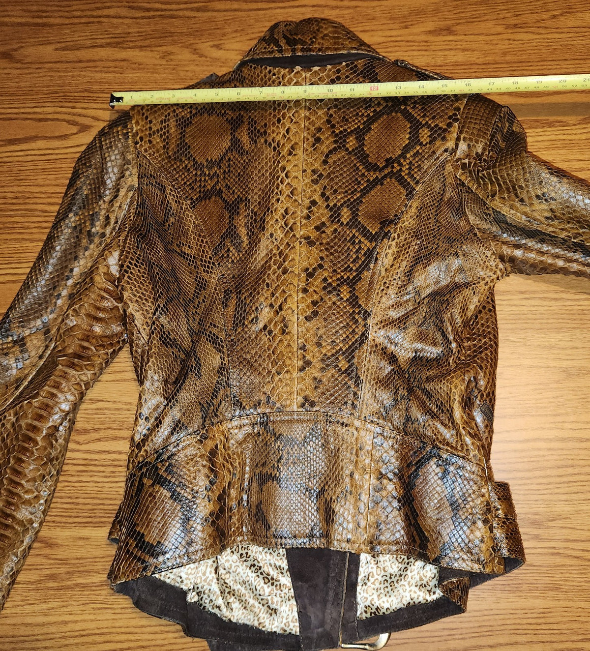 Glen Arthur Python Skin Jacket Size 8