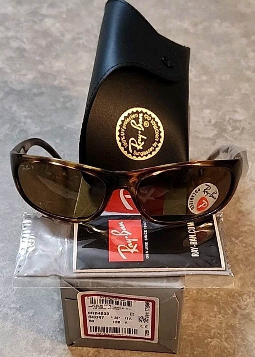 Ray-Ban RB4033 Tortoise Shell Polarized Sunglasses