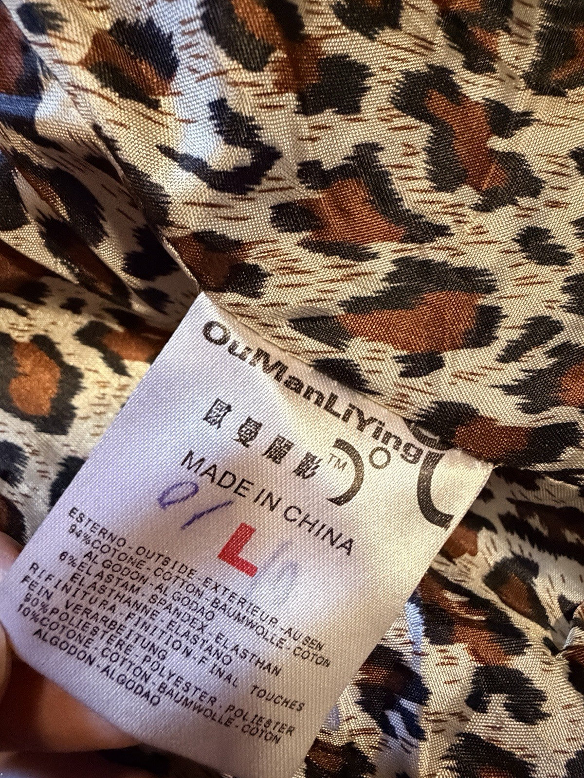 Oumanliying Women's Fur Jacket Size L