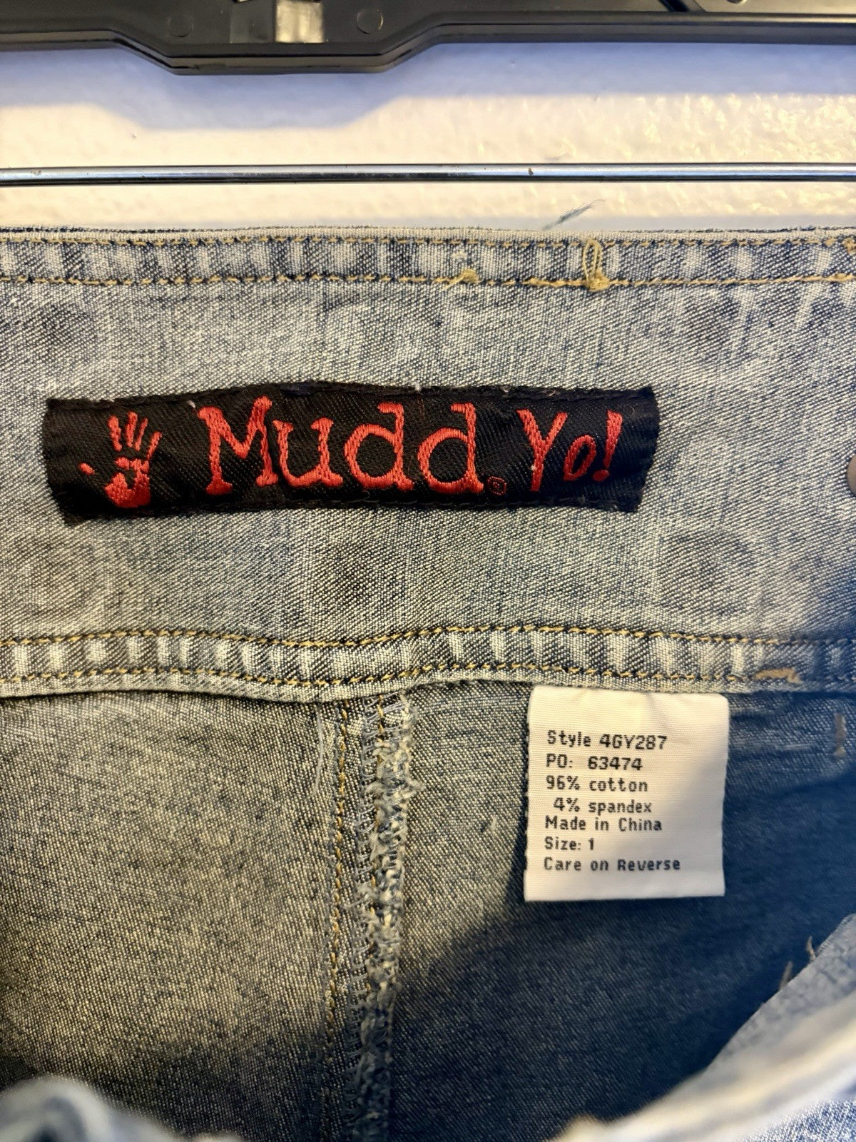 Mudd 1990s Lace Grommet Studded Low Rise Flare Jeans Size 1