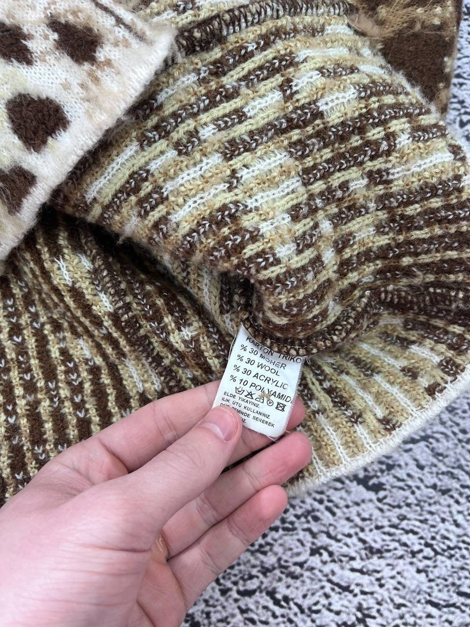Vintage Leopard Mohair Animal Wool Jacket Blazer Glamour