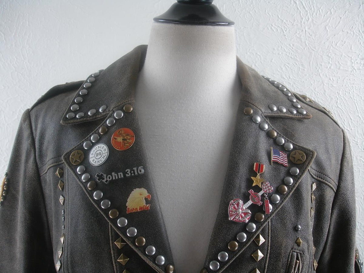 Double D Super Chief Biker Jacket Brown Leather Large