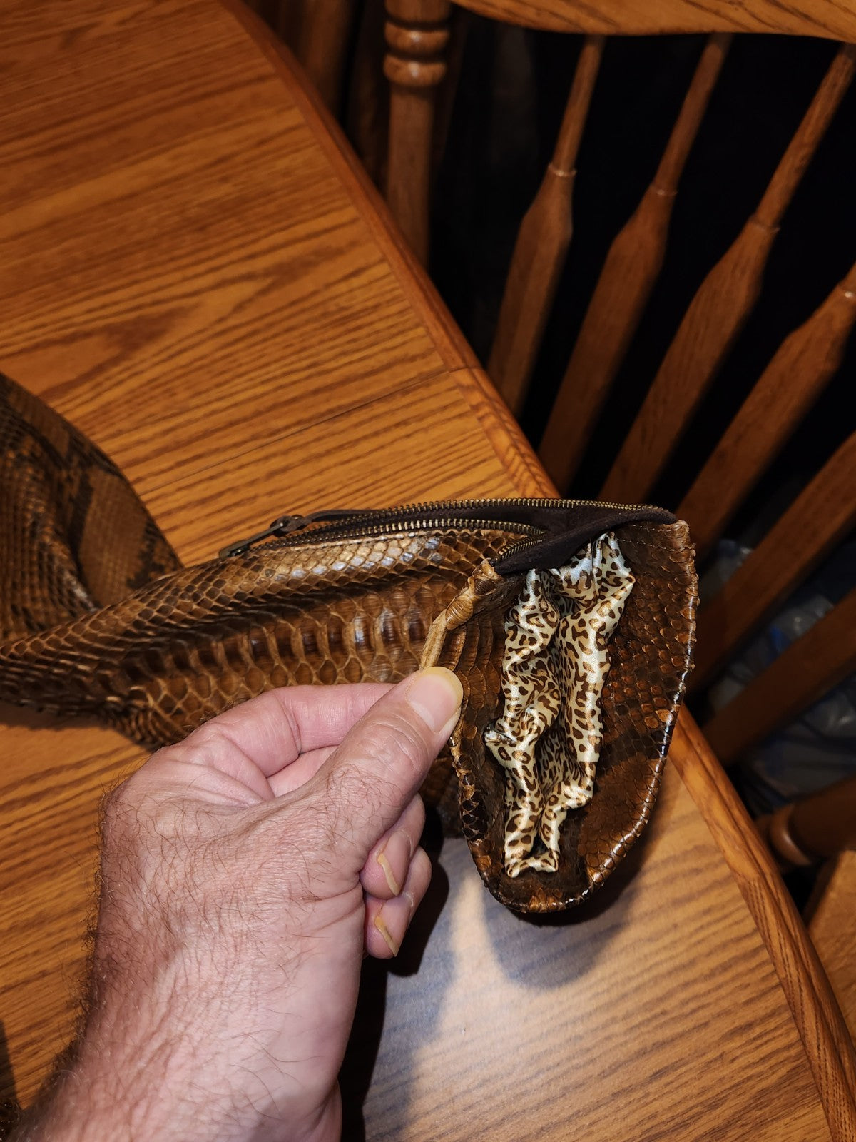 Glen Arthur Python Skin Jacket Size 8