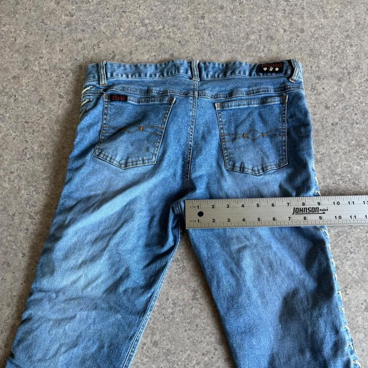 Mudd 2000s Y2K Low Rise Lace Up Capri Jeans