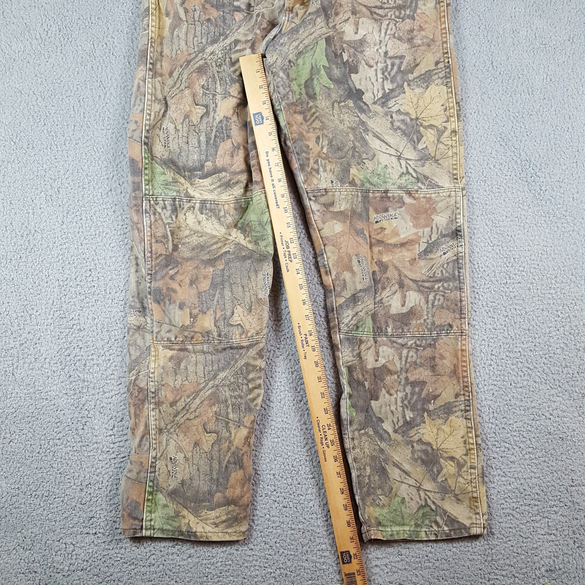 Wrangler Y2K Camo Double Knee Work Pants Size 34x31