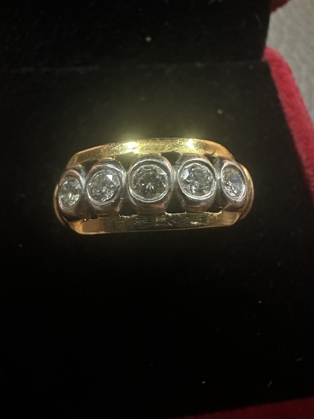 Vintage Estate Diamond Ring 750 -18k Gold