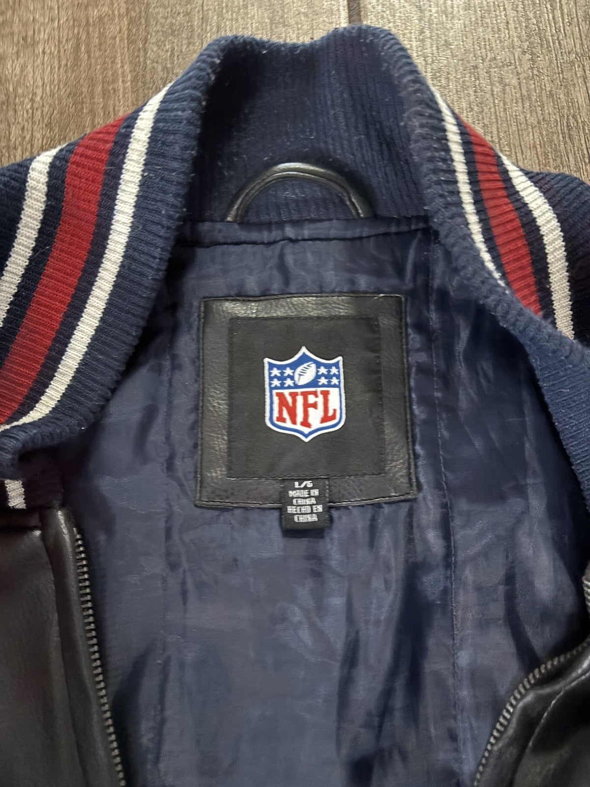 Men's Vintage NFL Houston Texans Leather Jacket Large
