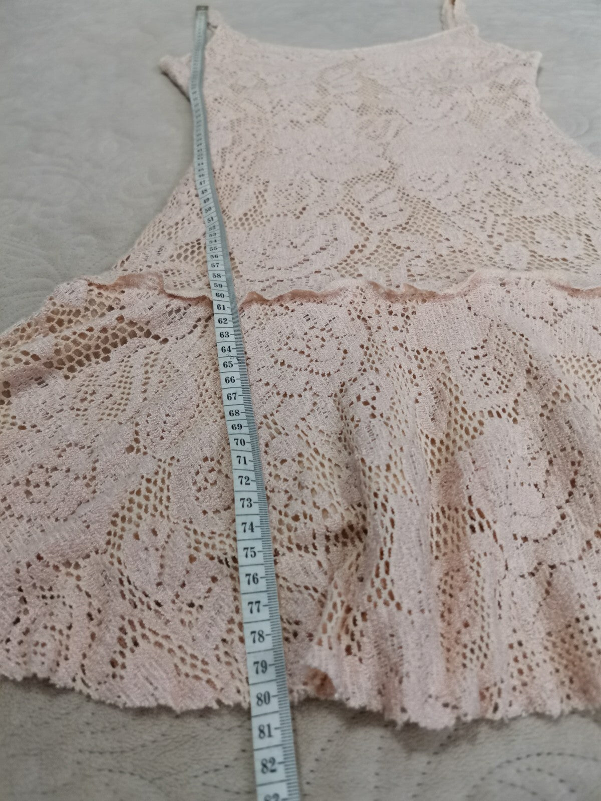 πUSπ Dolce&Gabbana vintage powder-pink lace dress IT 38