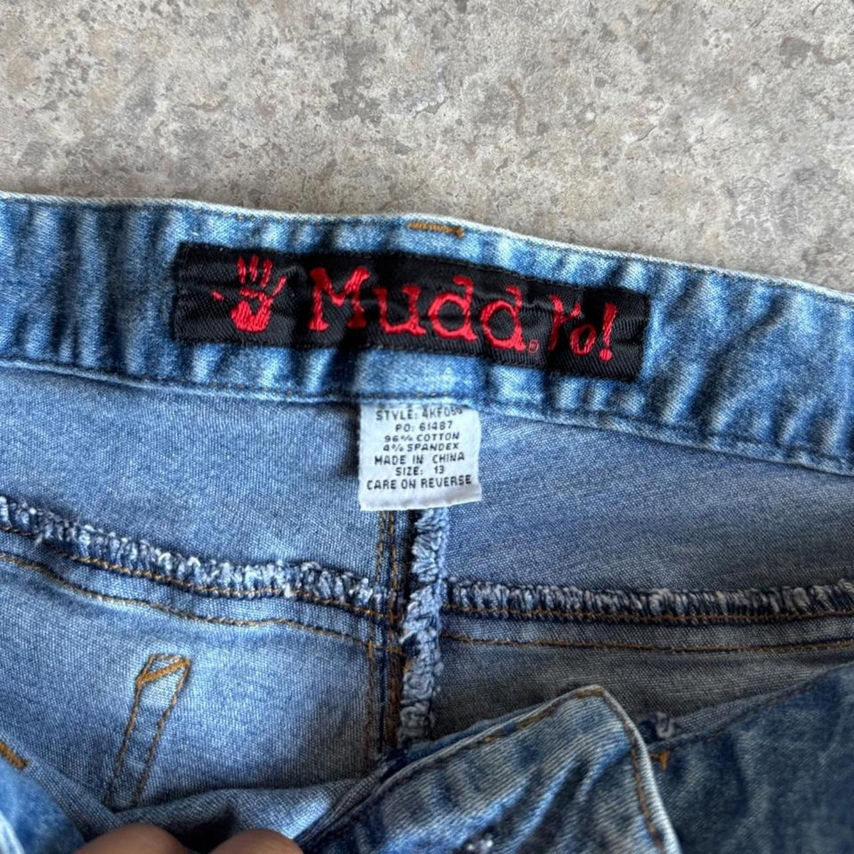 Mudd 2000s Y2K Low Rise Lace Up Capri Jeans