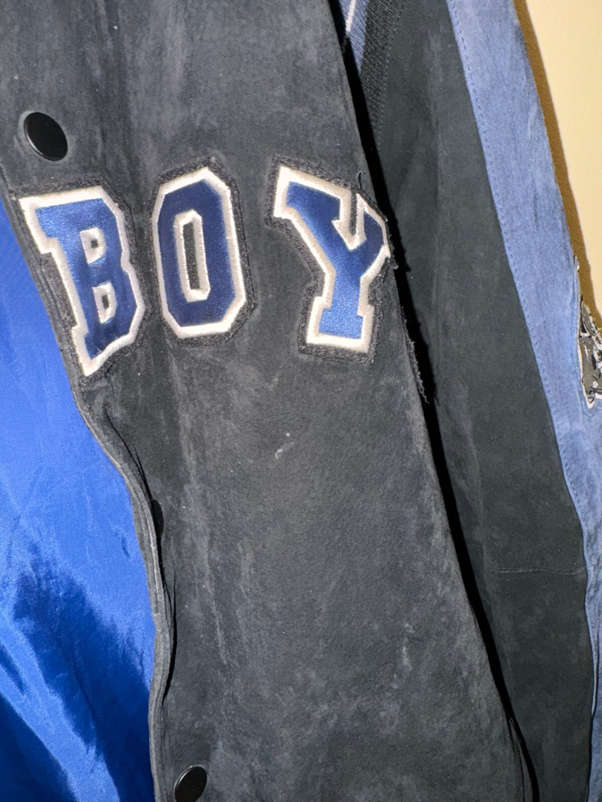 Dallas Cowboys Suede Leather Bomber Jacket Large