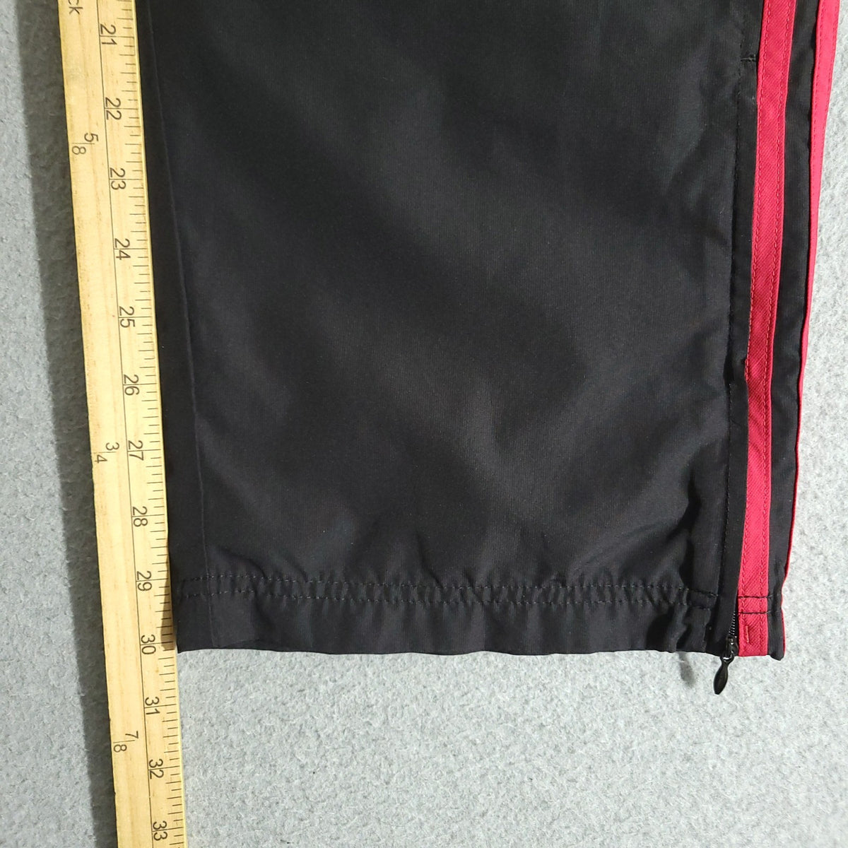 Adidas Y2K Baggy Track Pants Red and Black Large
