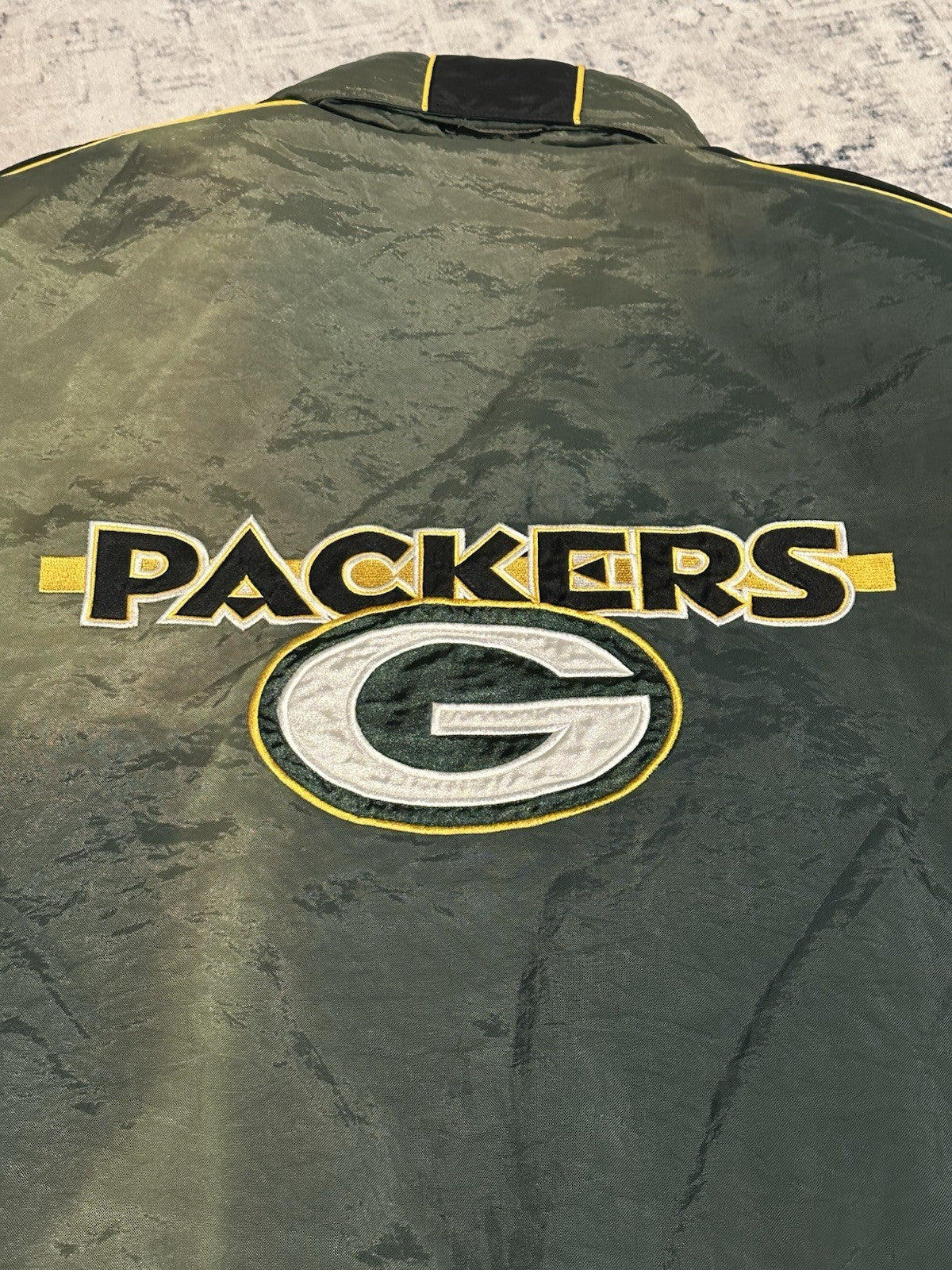Vintage Green Bay Packers Puffer Jacket XL