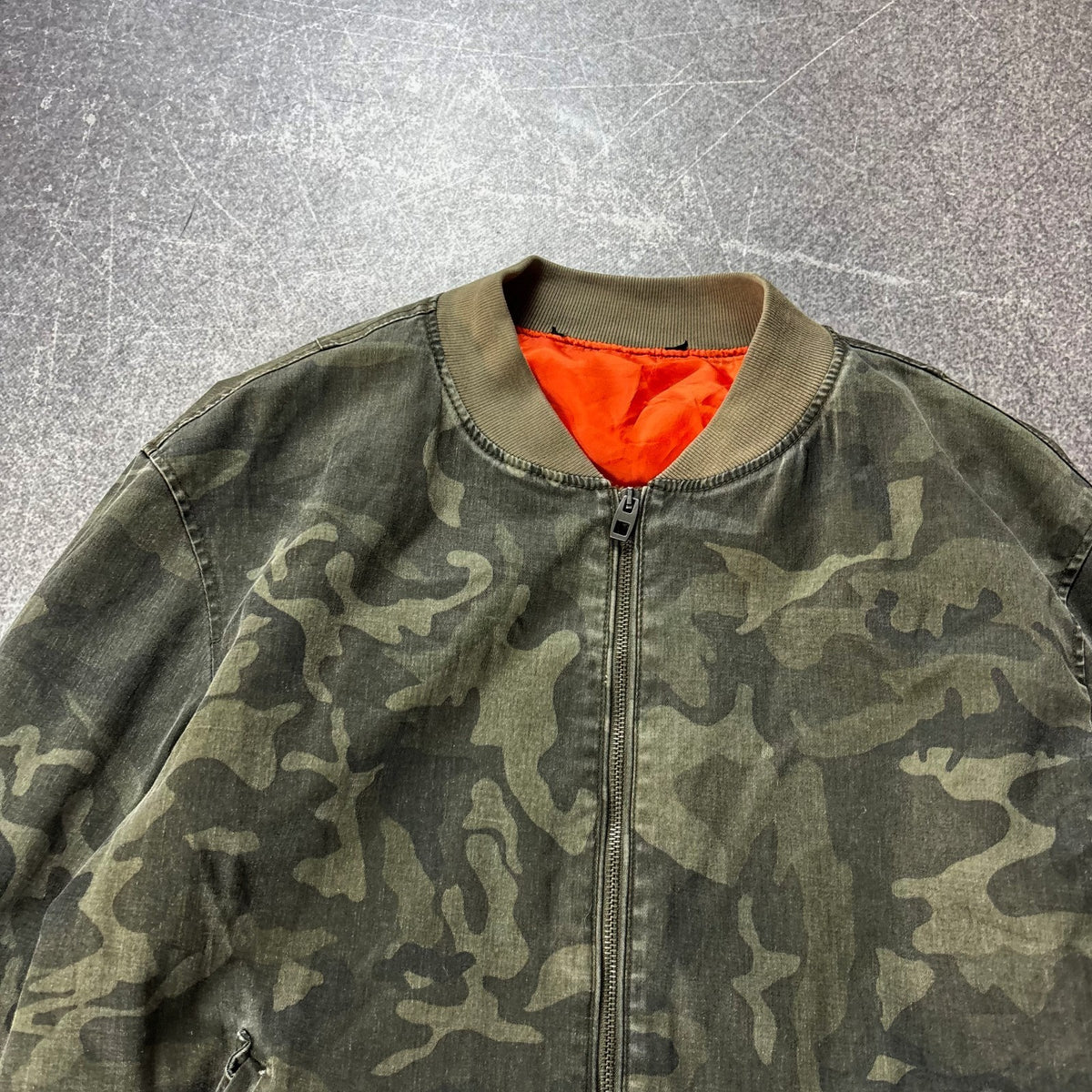 Vintage Camo MA-1 Bomber Jacket
