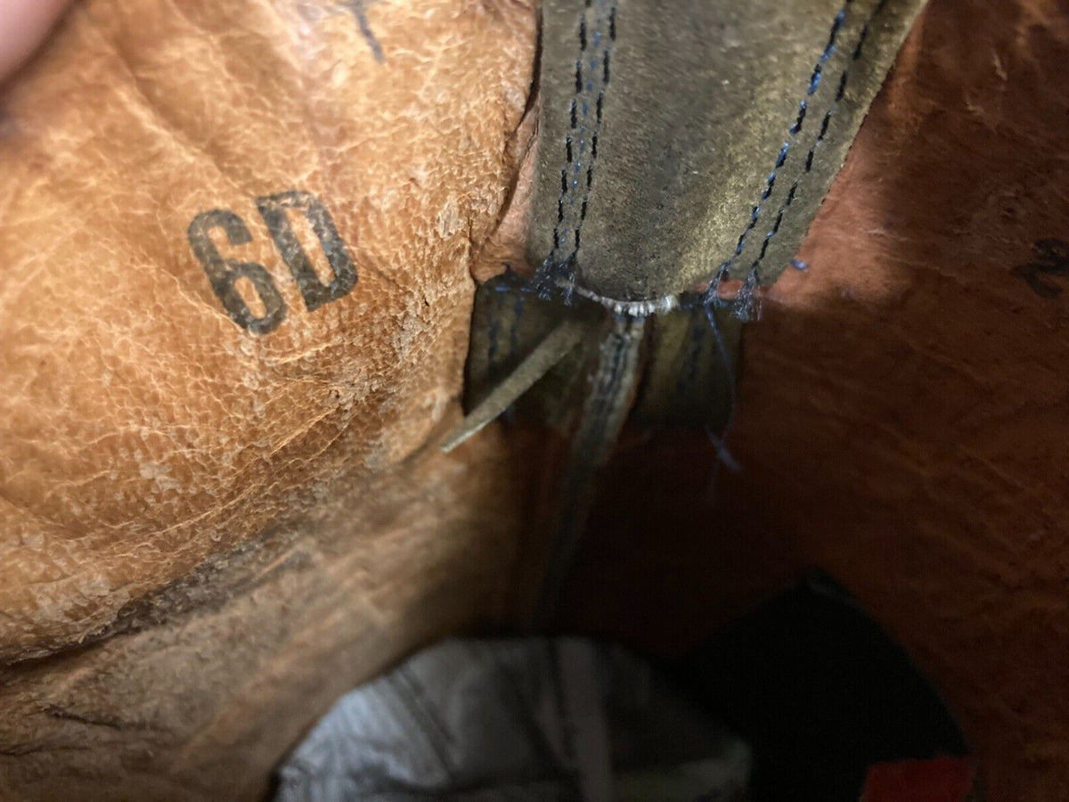 Cowtown Vintage Brown Tall Sueded Western Cowboy Riding Rodeo Ranch Boots 6 D