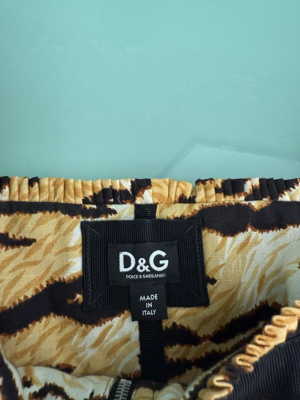 Dolce & Gabbana Tiger Print Corset Top Size 44