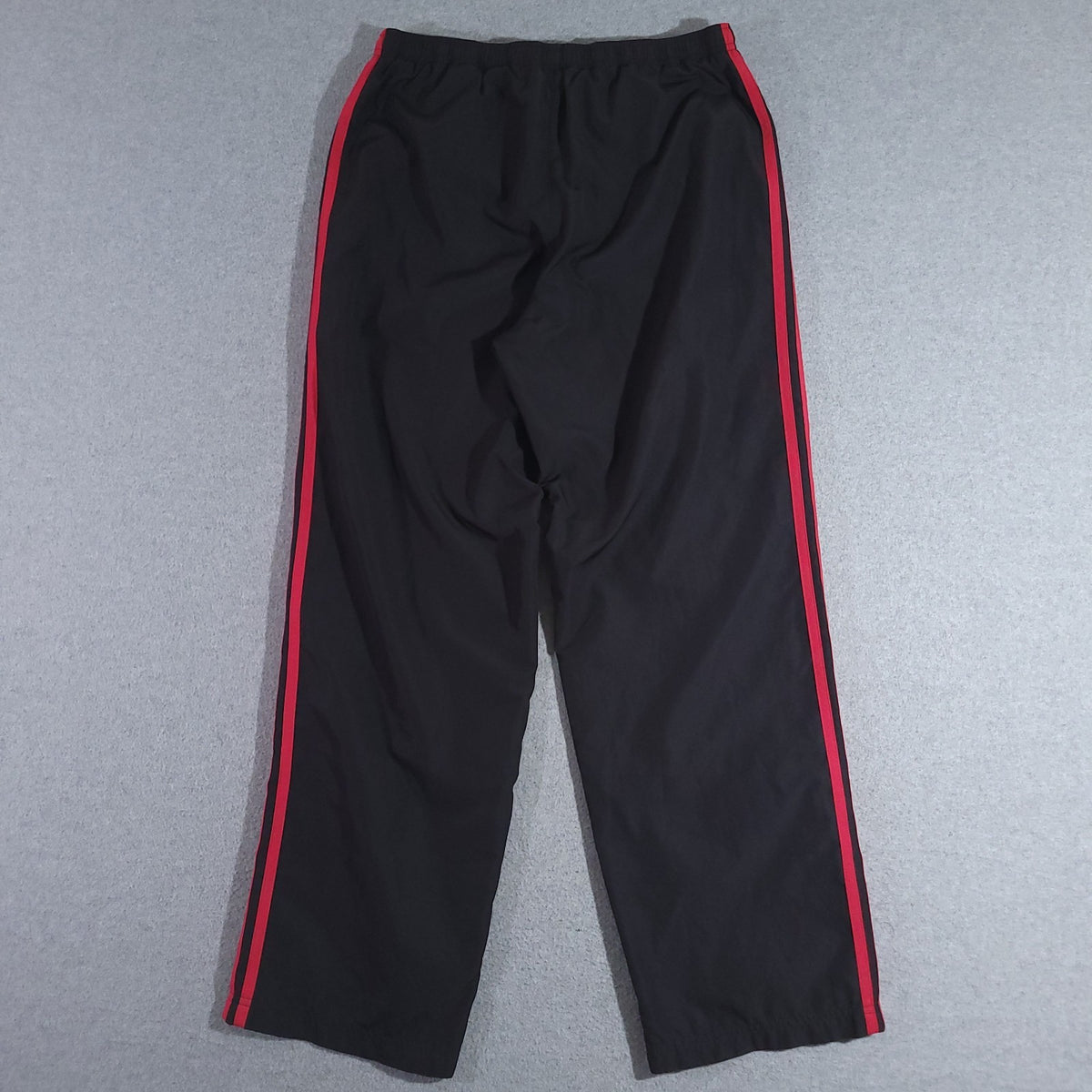 Adidas Y2K Baggy Track Pants Red and Black Large