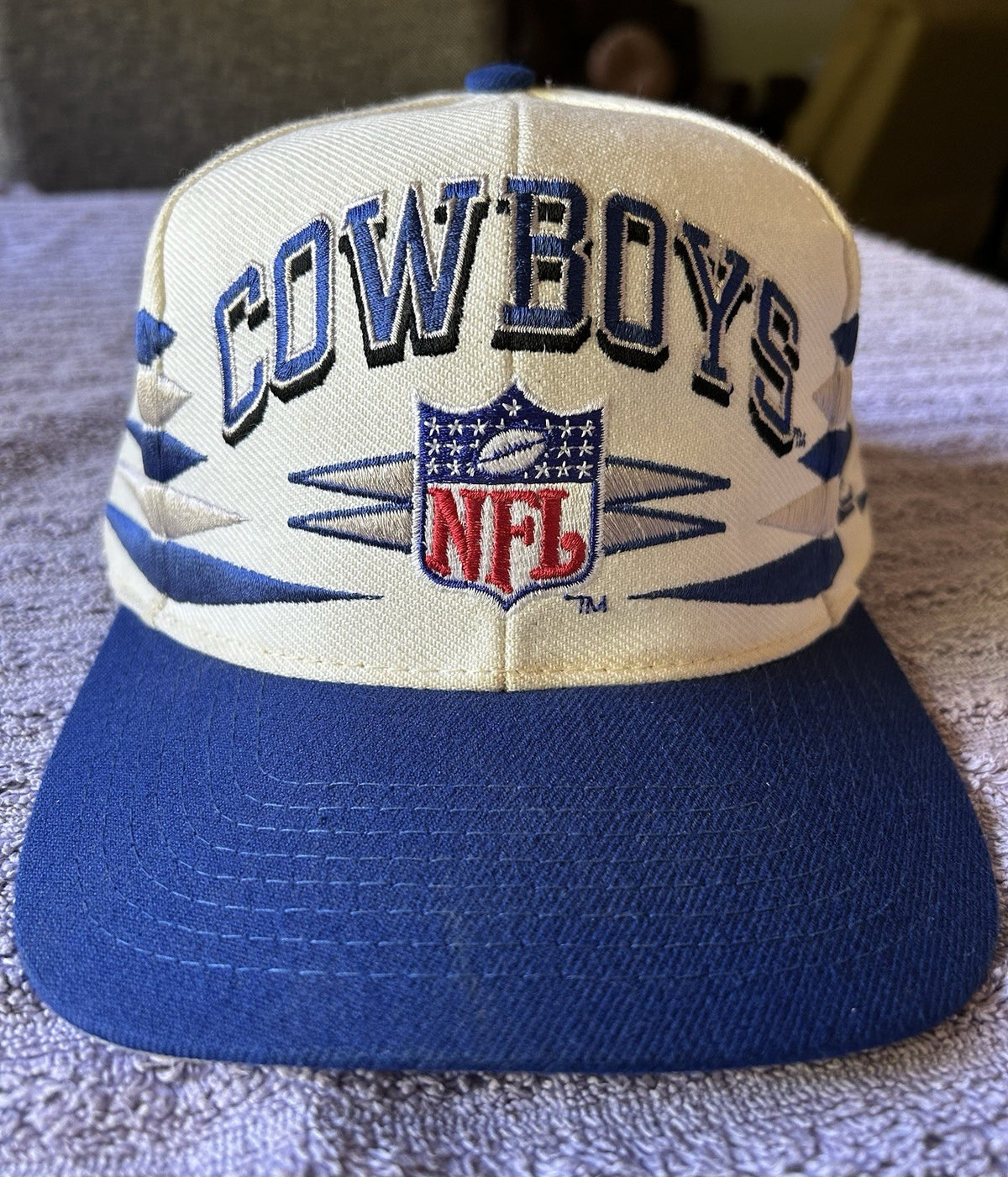 Vintage 1990s Dallas Cowboys Logo Athletic Pro Line Diamond Cut Snapback Hat