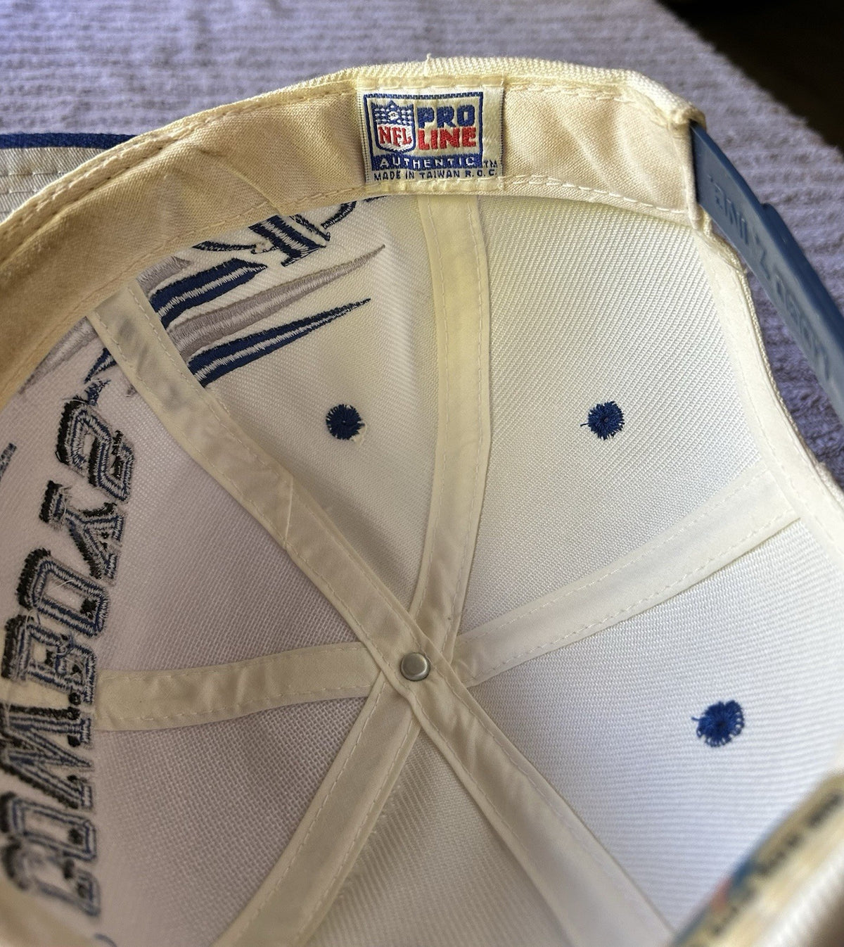 Vintage 1990s Dallas Cowboys Logo Athletic Pro Line Diamond Cut Snapback Hat