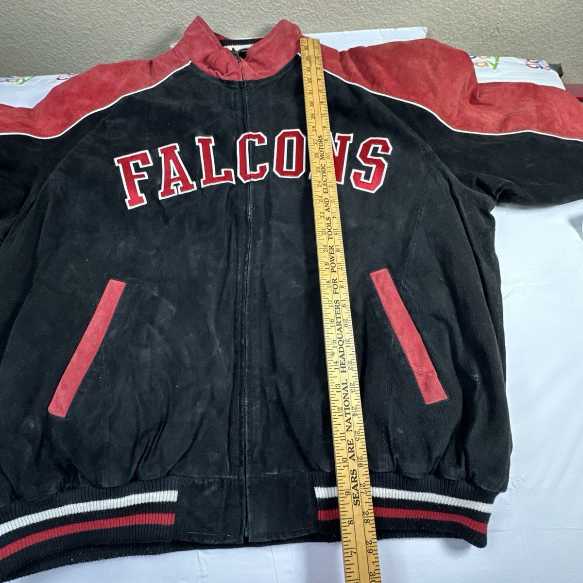 G-III Apparel Group Atlanta Falcons Suede Leather Jacket XXL
