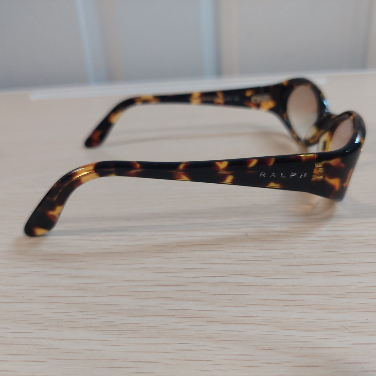 Vintage Ralph Lauren Tortoise Oval Sunglasses 90s