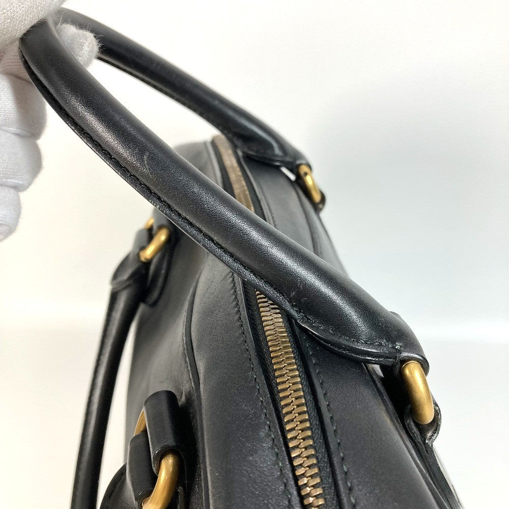 Gucci Black Leather Duffle Bag