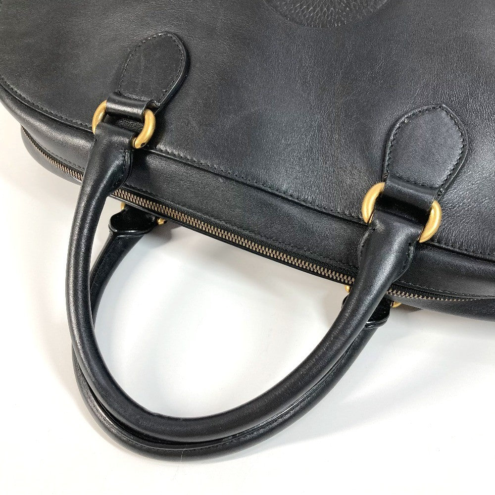 Gucci Black Leather Duffle Bag