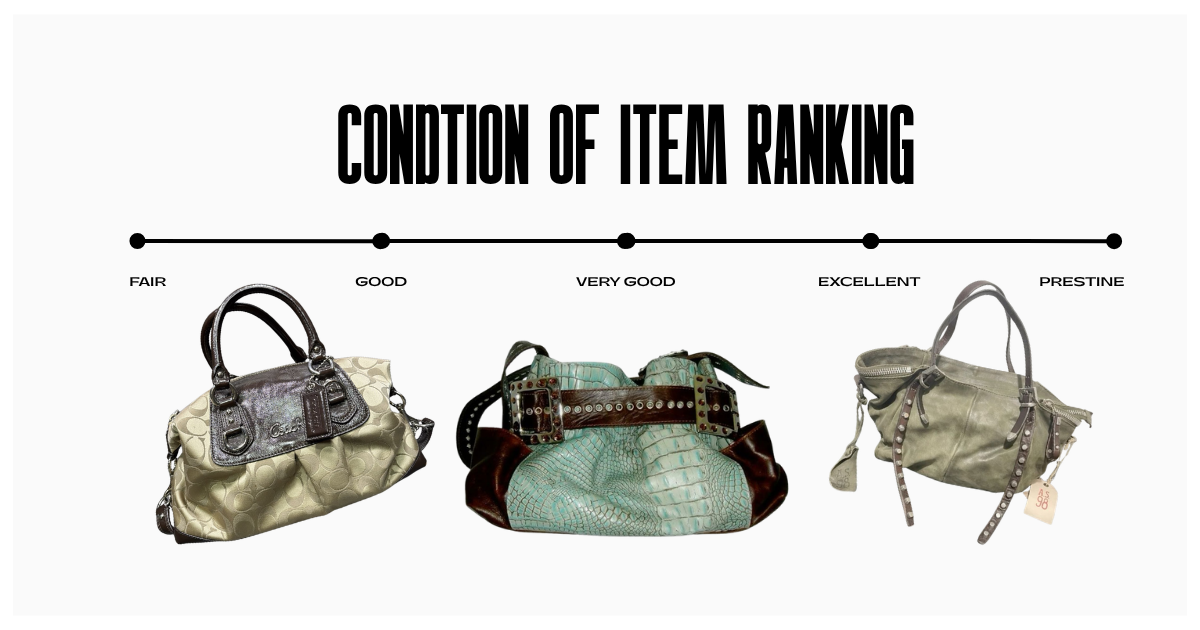 What 'Excellent,' 'Very Good,' and 'Good' Really Mean for Vintage Bags