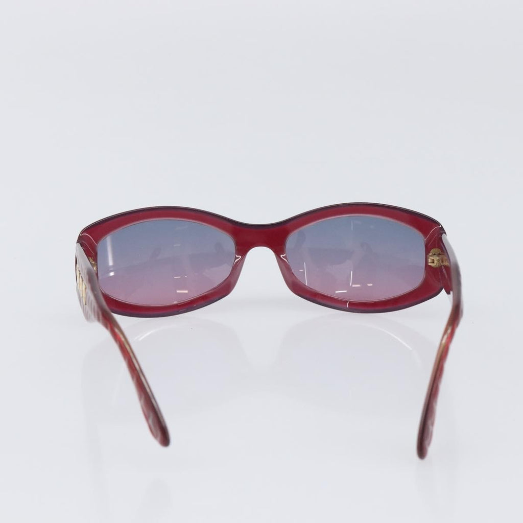 Chanel Sunglasses, Red Plastic with Gold-Tone CC Hardware