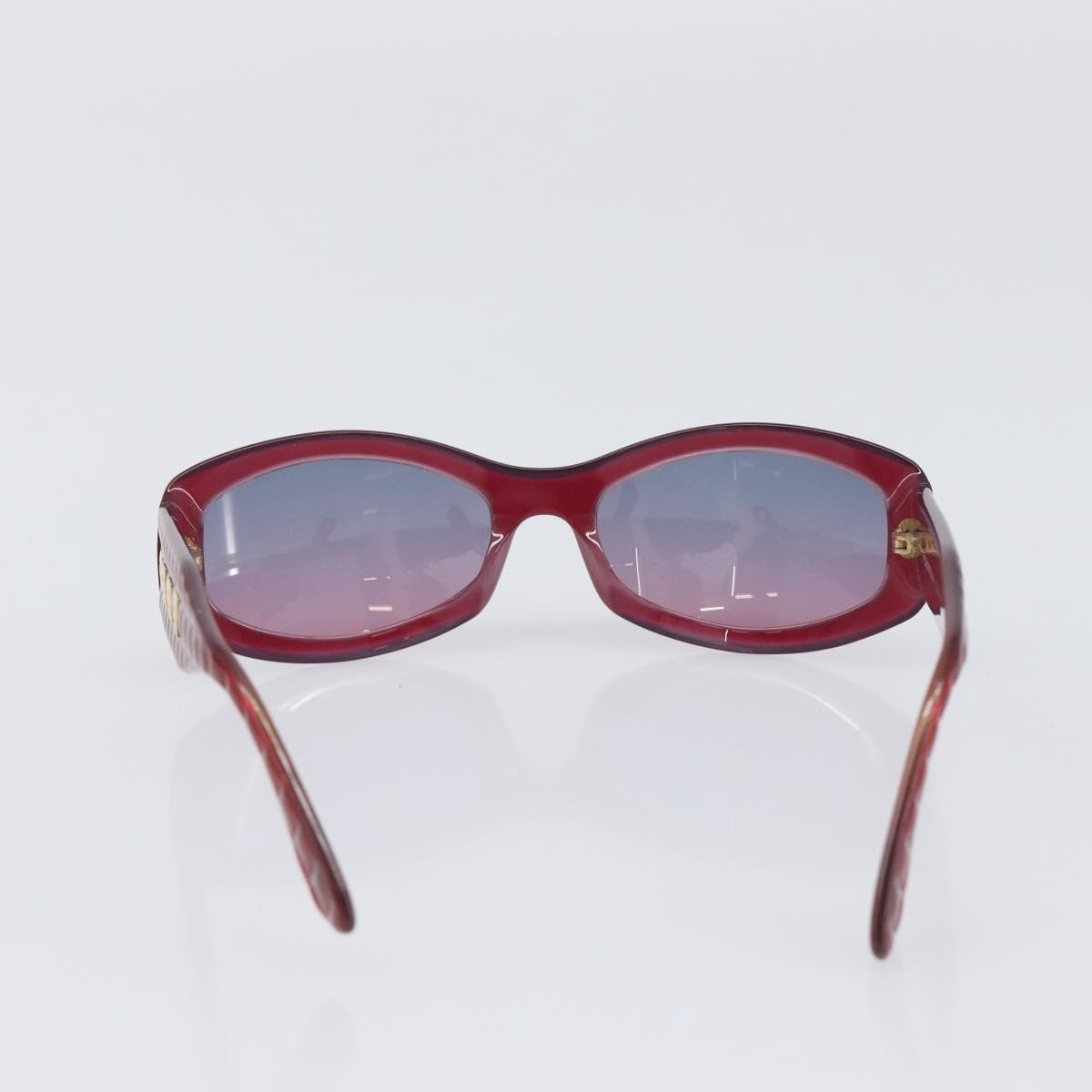 Chanel Sunglasses, Red Plastic with Gold-Tone CC Hardware