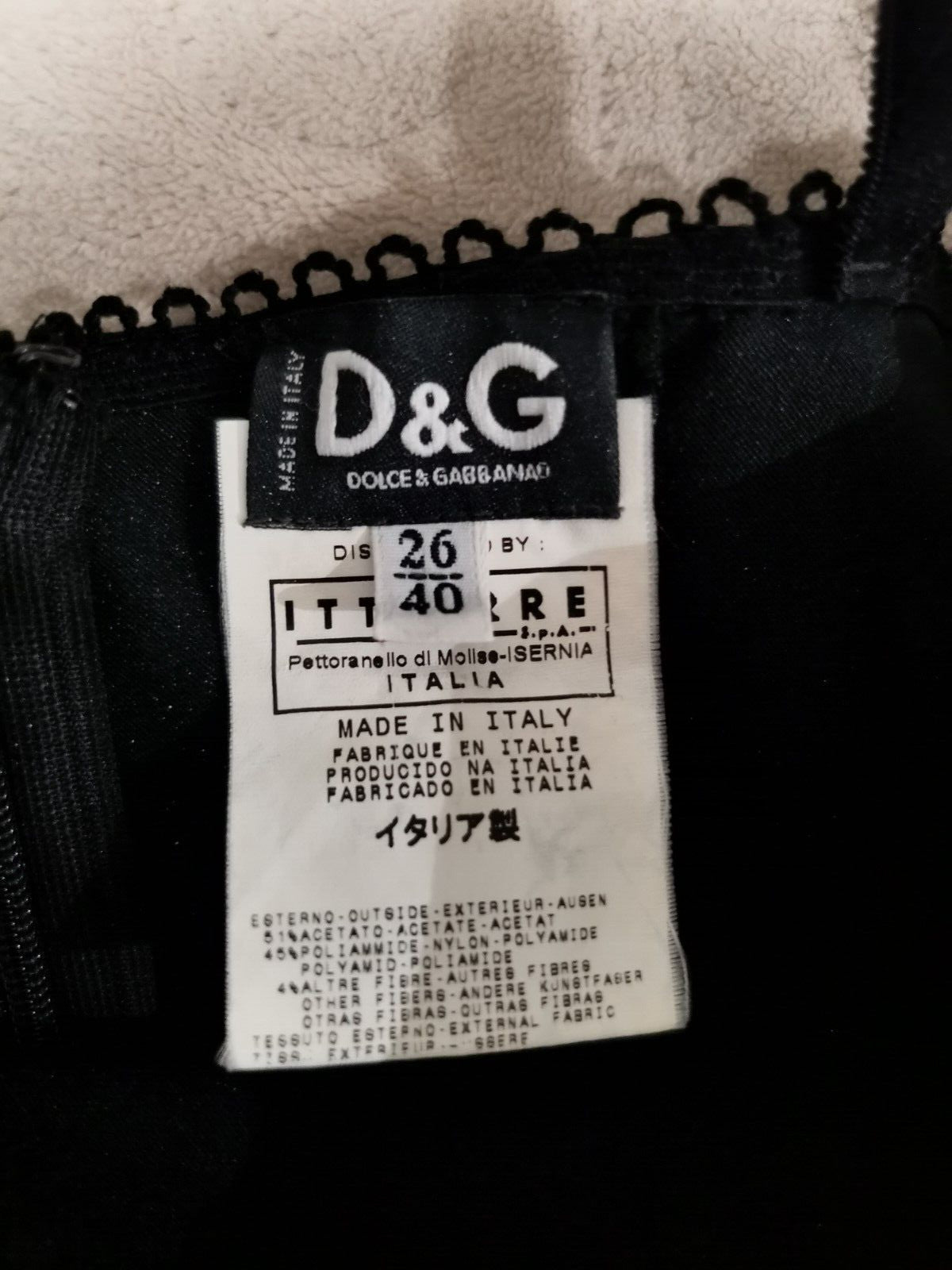 Dolce & Gabbana Lace-Up Bustier Dress in Black Satin