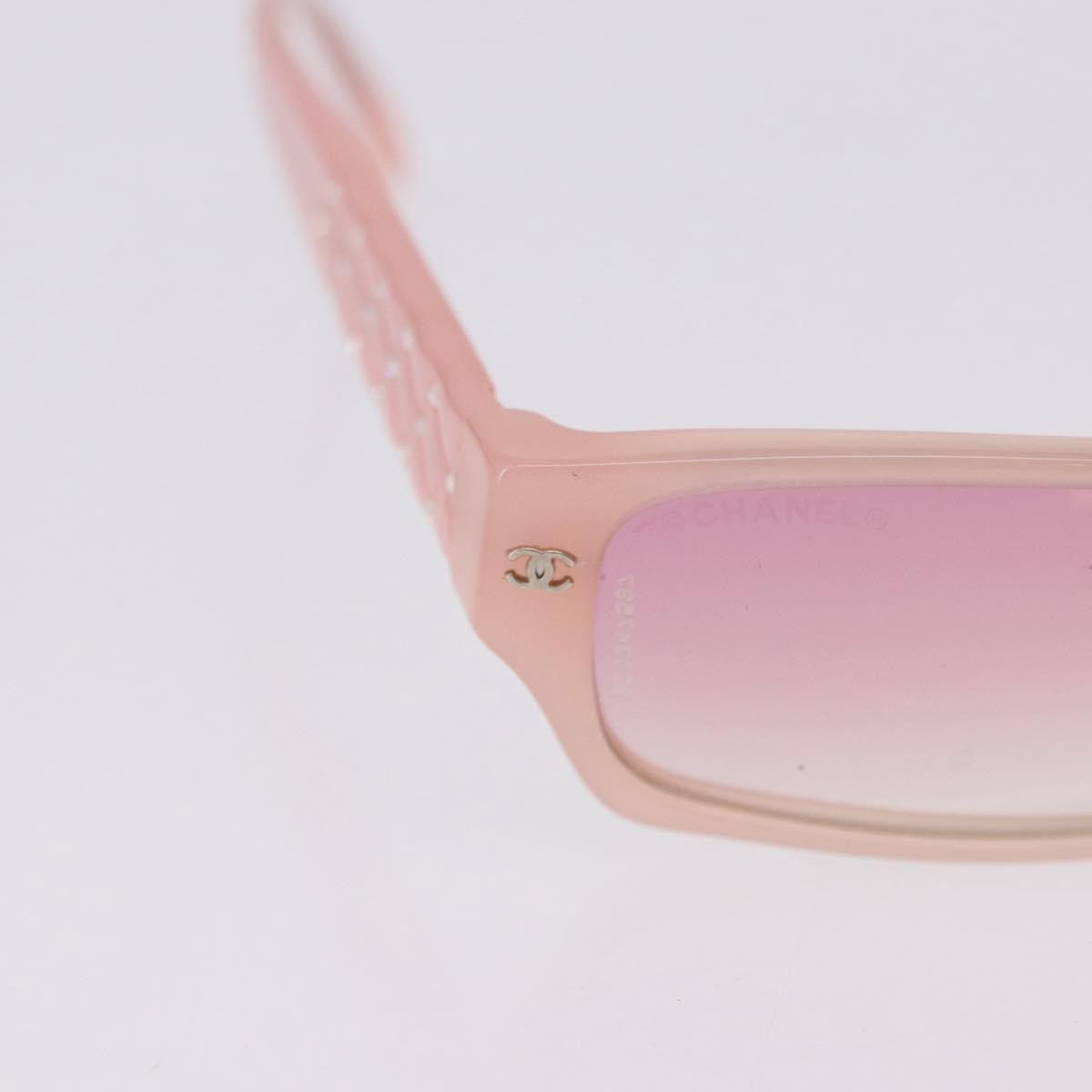 Chanel Pink Plastic CC Sunglasses