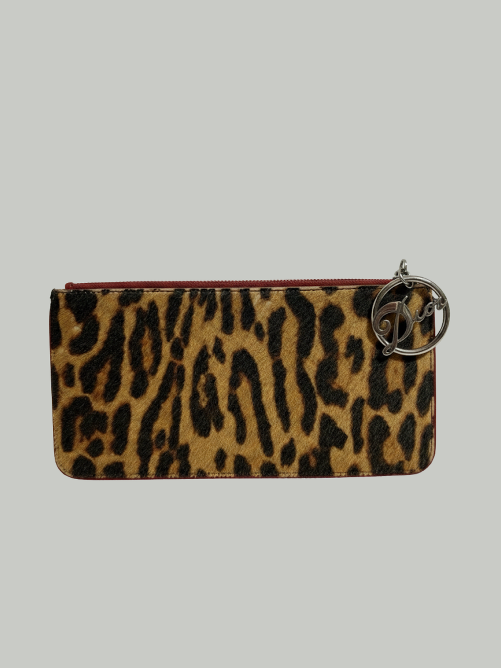 Vintage Christian Dior by John Galliano Leopard Pony Hair Clutch Bag