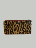 Vintage Christian Dior by John Galliano Leopard Pony Hair Clutch Bag