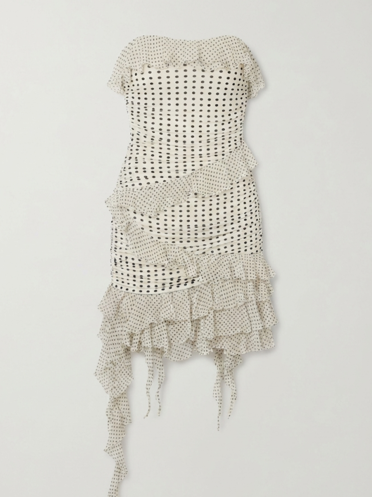 Emanuel Ungaro Vintage Spring/Summer 2003 Strapless Ruched Mini Dress