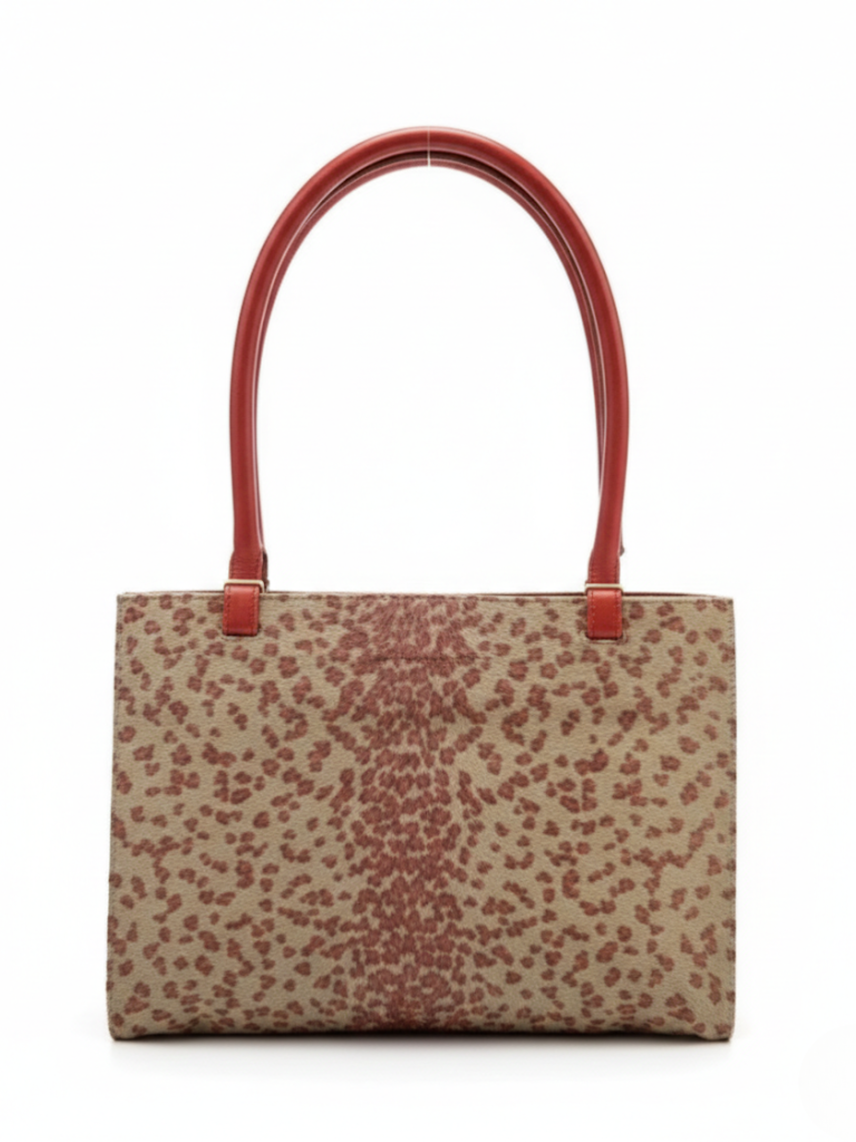 Vintage Bottega Veneta Pony Hair Shoulder Bag — Neutral Animal Print