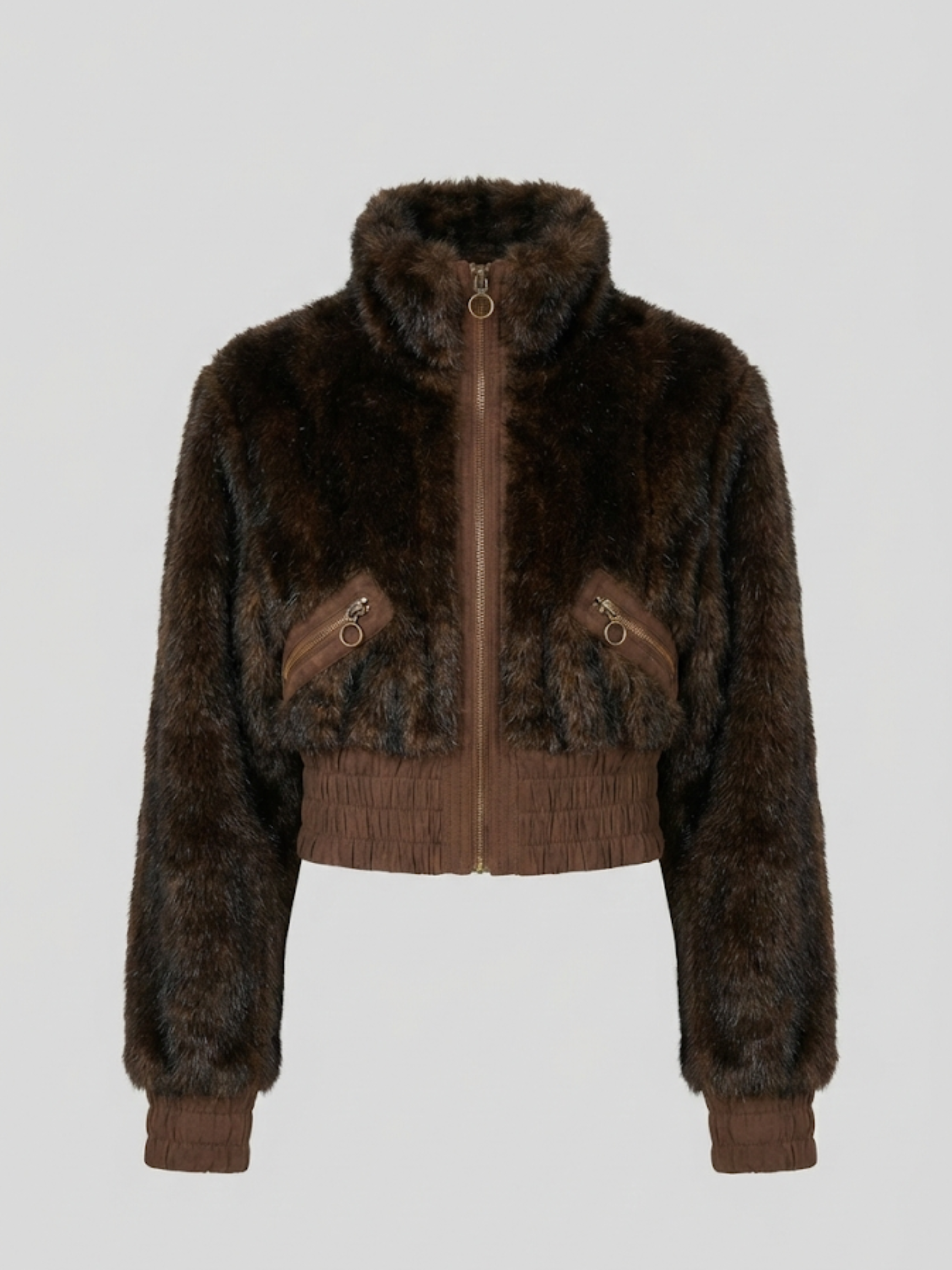 Rare 2000s Japanese Issey Miyake–Style Luxury Faux Fur Jacket