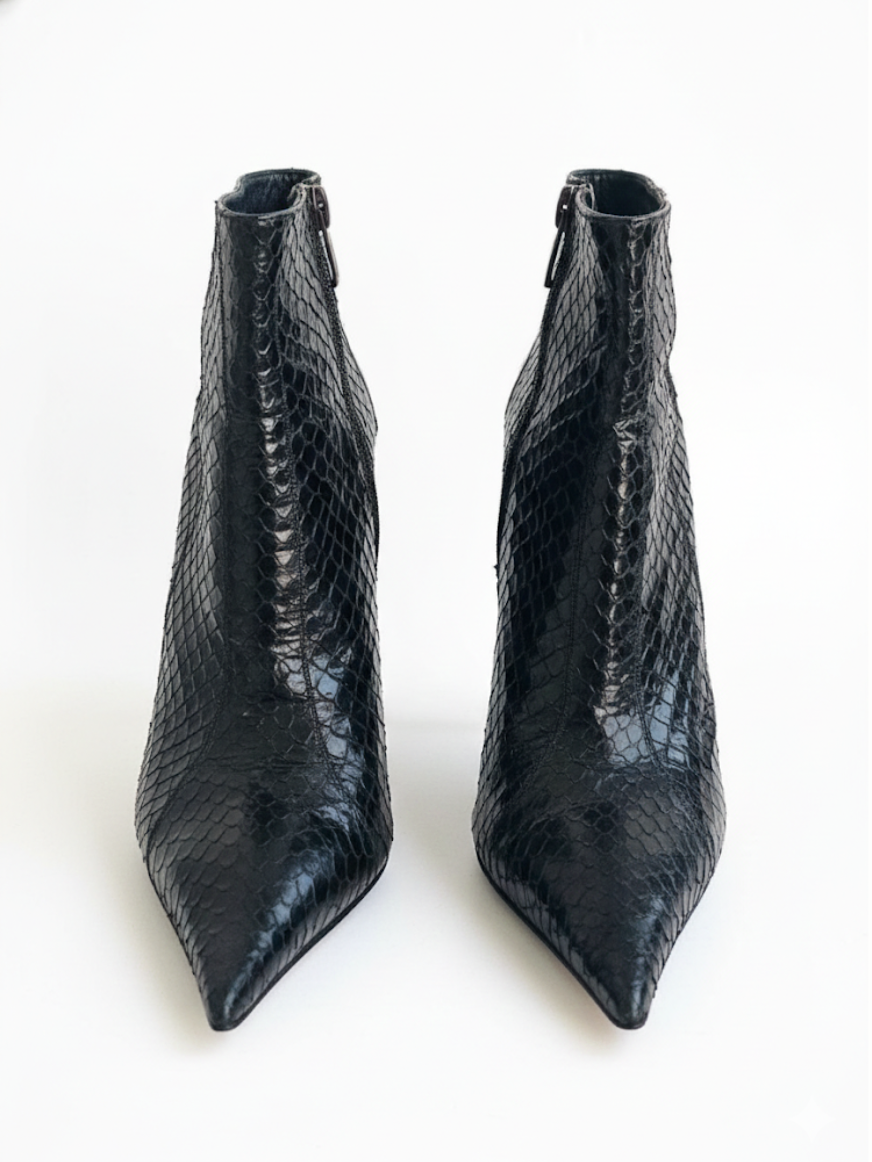 Gianmarco Lorenzi Premium Snake Leather High Heel Boots