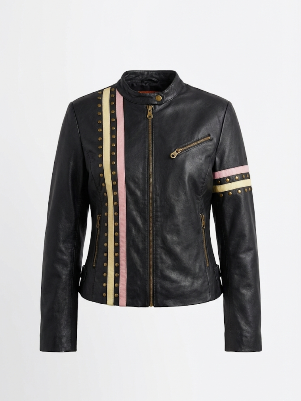Vintage Yohji Yamamoto–Style Cropped Leather Racing Jacket