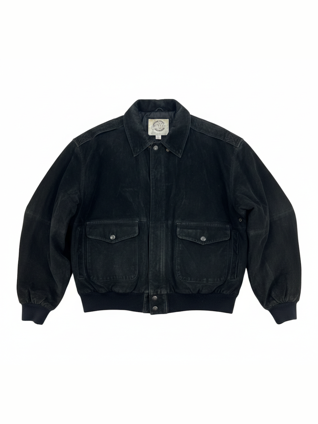 Vintage 1990s Global Identity G-III Leather Aviator Bomber Flight Jacket