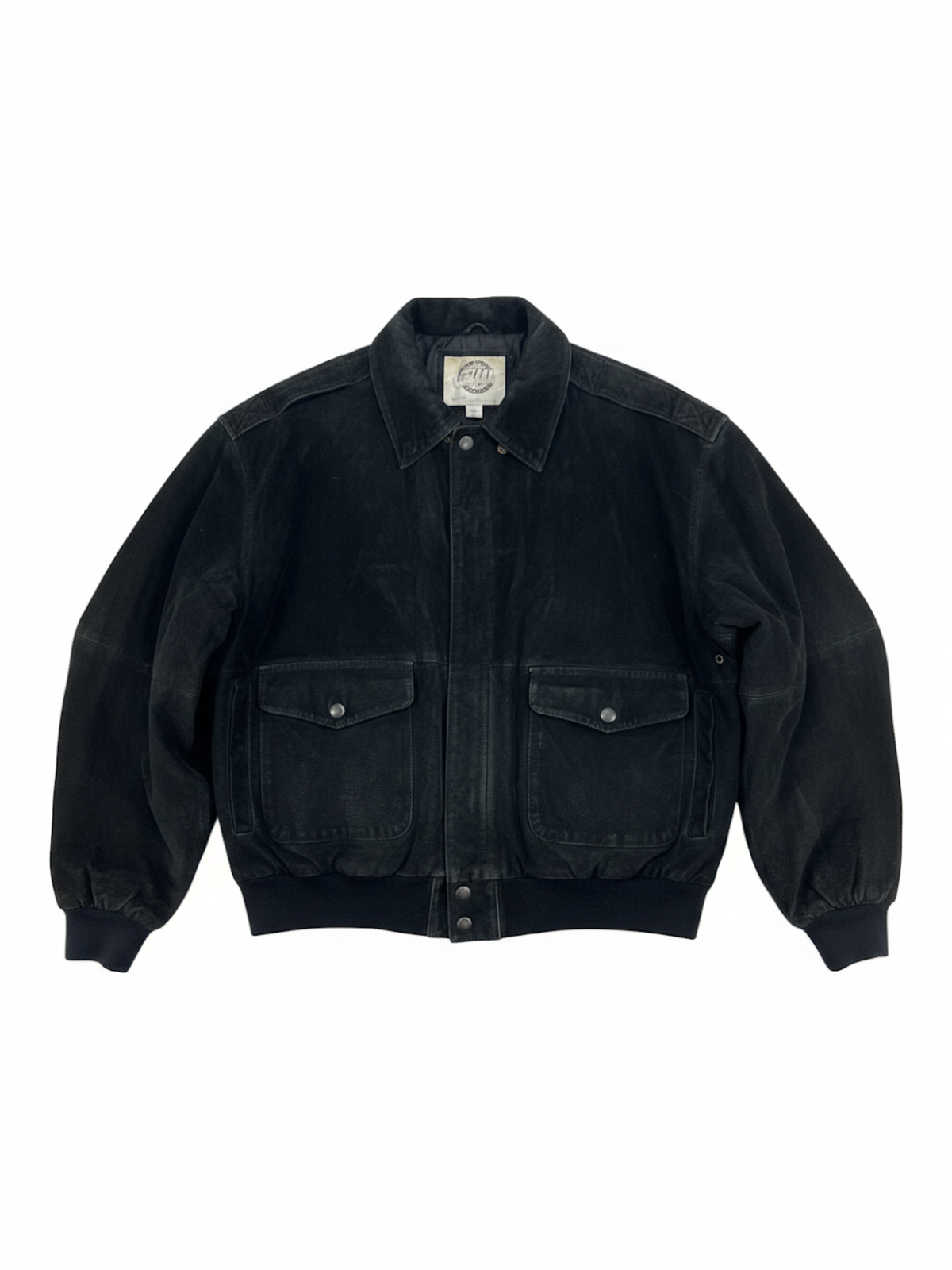 Vintage 1990s Global Identity G-III Leather Aviator Bomber Flight Jacket