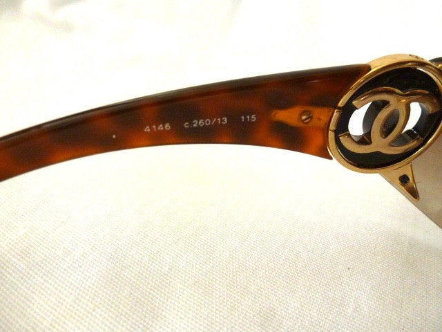 Chanel 4146 Oversized Wraparound Sunglasses